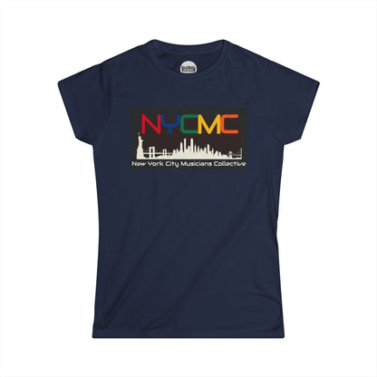 NYCMC Women Softstyle Tee - Pink NYC Musicians Collective Shirt