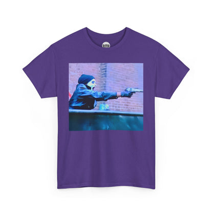Gunman Graphic Tee, Edgy Streetwear Shirt, Unisex Tee for Casual Outings, Perfect for Street Style Lovers, Concerts, Unique Gifts