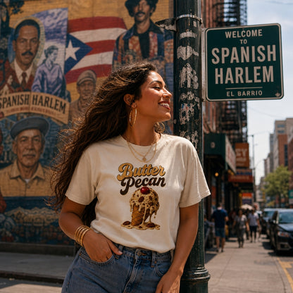 Butter Pecan Ice Cream Tee — Women's Boxy Tee